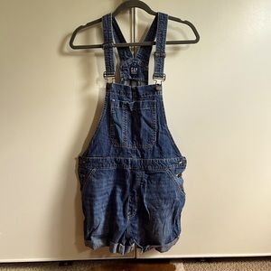 Gap overall Jean shorts